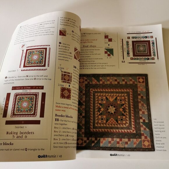Quiltmania Magazine Quilt #92 Issue 2012 Crafts Quilting Patterns Yoko Saito - Picture 4 of 6